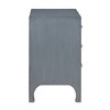 Treasure Trove Accents Three Drawer Accent Chest Burnished Chelsea Gray: Silver Pulls, No Assembly Required - 3 of 4