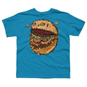 Boy's Design By Humans Monster Burger By LetterQ T-Shirt - 1 of 3