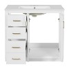 Merax 36" Freestanding Bathroom Vanity with Ceramic Sink - 4 of 4
