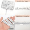 Alilang Elastic Sequin Trim, 0.8 Inch 2 Row Flat Glitter Paillette Sequin Ribbon, Metallic Sequin Strip DIY Decorations, 25 Yards - 3 of 4