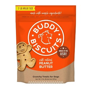 Buddy Biscuits Oven Baked Crunchy Peanut Butter Dog Treats - 1 of 4