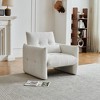 Aortzio Modern Tufted Velvet Accent Chair,Comfy Upholstered Armchair Leisure Single Sofa Chair with a Waist Pillow - 2 of 4