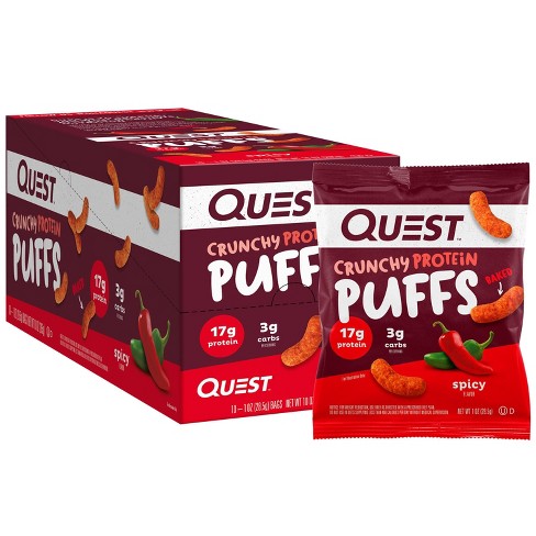 Quest Nutrition Crunchy Protein Puffs - Spicy - 10pk : Target