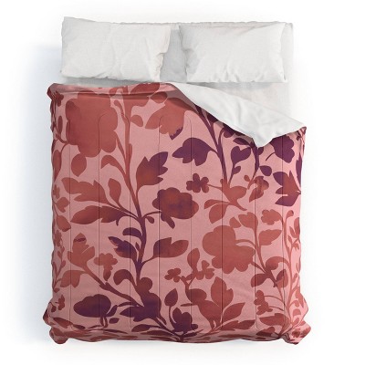 Deny Designs Emanuela Carratoni Natural Haze Comforter and Sham Set Pink/Red