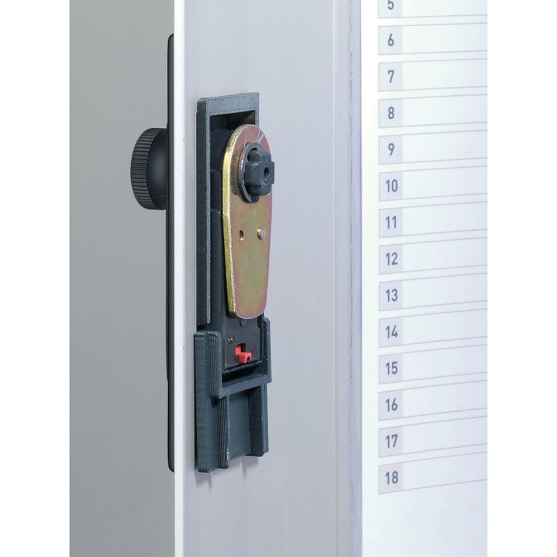 Durable Locking Key Cabinet 72-Key Brushed Aluminum 11 3/4 x 4 5/8 x 15 3/4 196723, 4 of 9