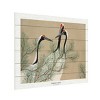 Trademark Fine Art Pictufy Cranes From Momoyogusa Wood Slat Art - 2 of 4