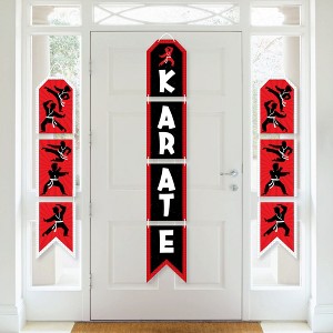 Big Dot of Happiness Karate Master - Hanging Vertical Paper Door Banners - Martial Arts Birthday Party Wall Decoration Kit - Indoor Door Decor - 1 of 4