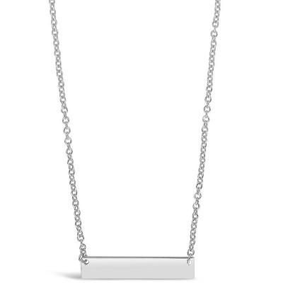 Sterling Silver V Bar Necklace - Silver : Target