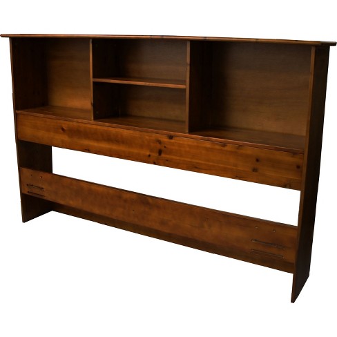 Gilbraltor Solid Bamboo Wood Bookcase - Style Headboard ...