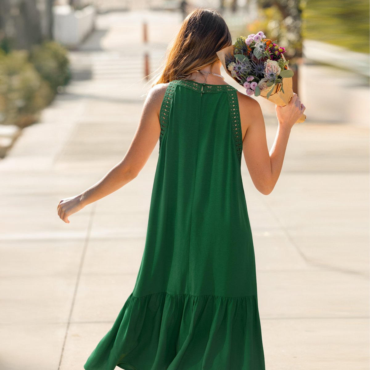 Женские платья Cupshe Women's Green Vacay Maxi Dress-One Size-Green — фото 3