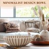 Aoibox Large Decorative Bowl, Modern Handicraft Bowls for Home Decor, Decorative Fruit Bowl for Kitchen Counter, Ruffle Decor, Stylish Key Bowl - 3 of 4