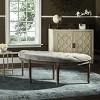 Abilene Semi Circle Bench - FOX6238 - Safavieh Couture - 2 of 4