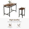 Hooseng 4-Person Small Space Family 5pcss Dinig Table Set, Kitchen Pub Table Set, Farmhouse Style 5pcs Dining Room Table Set - 4 of 4