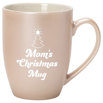 Elanze Designs Mom's Christmas Mug Precious Pearl 10 ounce New Bone China Coffee Cup Mug