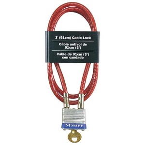 Master Lock 3/16 in. W X 36 in. L Steel 4-Pin Cylinder Locking Cable - 1 of 1