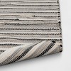 2'6"x4' Handloom Striped Woven Accent Rug Black/Gray - Room Essentials™: Entryway Rug, Indoor Use, Rug Pad Recommended - 4 of 4