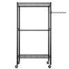 Karl Home Black Carbon Steel Coat Rack with Double Crossbars 35.4x17.7x70.9 Inches Adjustable Layer Spacing - 4 of 4