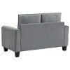 Coaster Home Furnishings Davis Upholstered Rolled Arm Loveseat Grey - 4 of 4