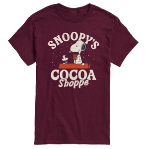 Men's - Peanuts - Snoopys Cocoa Shoppe Short Sleeve Graphic T-Shirt - 1 of 4