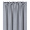 Kate Aurora Basic Faux Silk Rod Pocket Shimmery Sheer Single Window Curtain Panel - 2 of 4