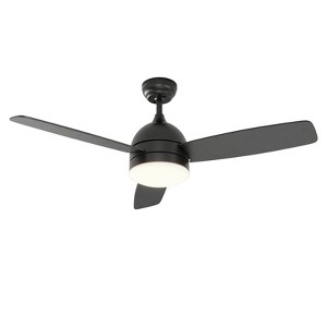 Warmiplanet 48"Ceiling Fans with Lights and Remote Control, Black, Silent Motor, 3-Blades - 1 of 4