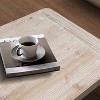 NicBex Minimalist Wood Texture Coffee Table for Living Room,Retro Curved Design Center Table,Living Room Furniture,Natural - 4 of 4