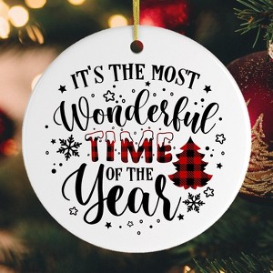 It's The Most Wonderful Time of The Year Christmas Ornament| OrnamentallyYou - 1 of 4