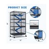 Nasitip Metal Small Animal Cage, 6-Tier Ferret Cage with Removable Flannel ramps and Hammock - 3 of 4