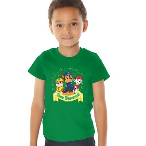 Paw Patrol St. Patrick'S Day Team Shamrock Toddler T-Shirt Kelly Green - 1 of 4