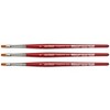 da Vinci COSMOTOP-SPIN Silkpainting Brush, Synthetic, Watercolor, Flat, Size 4, Pack of 3 - 2 of 3