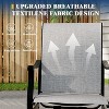 Acekool 2-Pack Outdoor Swivel Dining Chairs with Breathable Textilene Back, 360° Swivel & Rocking Patio Sling Chairs for Poolside & Garden - 4 of 4