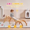 5-in-1 Montessori Indoor Climbing Set for Toddlers, Triangle Climber, Arch, and Ramp, Foldable Wooden Play Gym for Ages 1–3 - 4 of 4