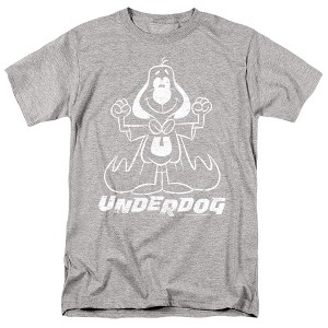 Underdog Outline Under Adult T-Shirt - 1 of 4