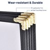WeChef 30 Pack Menu Covers 8.5 x 11" Book Style Menu Holders 5 Pages 10 Views Restaurant Bar Black - 4 of 4