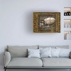 Canvas Wall Art - Tina Mitchell 'Steampunk Zeppelin Blimp' Wall Art for Living Room, Bedroom, or Office Décor by Trademark Fine Art - 19 x 19 Inches - 3 of 4