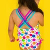 RuffleButts Girls UPF50+ Sun Protected Cross-Back One Piece - 3 of 4