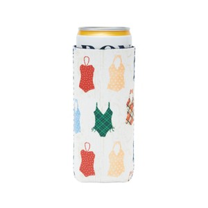 Beachcombers Swimming Suit 12oz Skinny Can Sleeve - 1 of 1