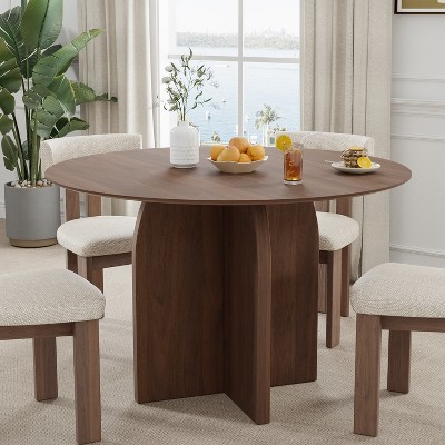 PexFix 42" Soild Wood Dining Table Round Kitchen Tables