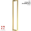 Modern Gold Push Pull Door Handle – Long Stainless Steel Handle for Glass, Shower, Barn, or Wooden Doors – Contemporary Entry Handle for Home - 3 of 4