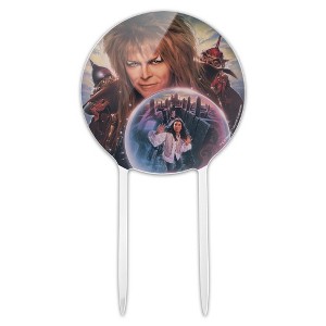 Labyrinth Crystal Ball Goblin King Jareth David Bowie Acrylic Cake Topper - 1 of 4