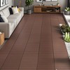 KTMBDW Interlocking Floor Tiles, 24 Pack, 24" x 12" Outdoor Flooring，All-Weather Waterproof Deck Tiles for Patio/Poolside/Garage, Easy to Install - 4 of 4