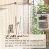 Itopfox Shower System, Brushed Nickel Shower Faucet Set with High Pressure Rain Shower Head, Wall Mounted Shower Trim Kit and Valve - 3 of 4
