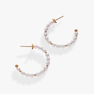 Alex and Ani Rice Pearl Hoop Earring - 1 of 3