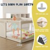 Fodoss Baby Playpen with Mat, 47x47in Extra-Large Baby Play Yard for Toddlers, Indoor/Outdoor Safety Playpen with Non-Slip Base - 4 of 4