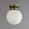 Maxim Lighting San Simeon 1 - Light Semi-Flush Mount in  Black/Natural Aged Brass - 3 of 3