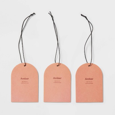 3pk Amber Small Hanging Car Diffusers - Room Essentials&#8482;