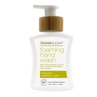 Raw Sugar Foaming Hand Wash Coconut + Verbena + Lime - 12 fl oz