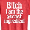 Women's - Instant Message - B|tch I am the Secret Ingredient Short Sleeve Graphic T-Shirt - 2 of 4