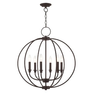 Livex Lighting Milania 6 - Light Chandelier in  Bronze - 1 of 2