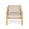 Christopher Knight Home Ihab Patio Rope Weave Acacia Wood Club Chair with Water-Resistant Cushion, Brown/Beige - 4 of 4